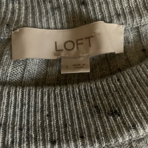 Loft Gray Speckled Sweater - Picture 5 of 7